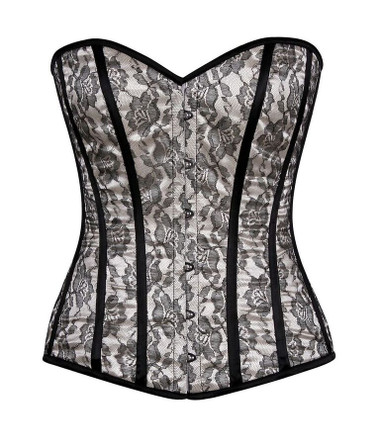Daisy Corset Lavish Ivory Lace Overbust Corset