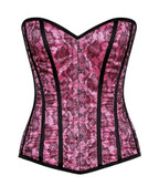 Daisy Corset Lavish Pink Lace Overbust Corset