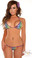 Daisy Corset Metallic Rainbow Pucker Back Bikini