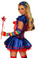Daisy Corset 6 PC Sexy " Rainbow Girl" Costume