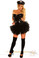 Daisy Corset 4 PC Black Sequin "Pin-Up Cop" Costume