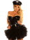 Daisy Corset 4 PC Black Sequin "Pin-Up Cop" Costume