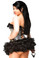 Daisy Corset 4 PC Silver Sequin Pin-Up Cop Costume