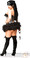 Daisy Corset 4 PC Silver Sequin Pin-Up Cop Costume