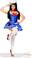 Daisy Corset Plus Size 4 PC Sexy First Mate Sailor Costume