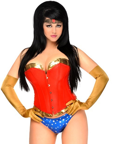 Daisy Corset Plus Size 4 PC Sexy "Sexy Superhero" Costume