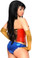 Daisy Corset Plus Size 4 PC Sexy "Sexy Superhero" Costume