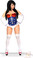 Daisy Corset Plus Size 4 PC Sexy "Comic Heroine" Costume