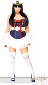 Daisy Corset Plus Size 4 PC Sexy Marine Costume