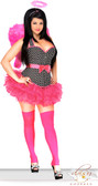 Daisy Corset Plus Size 4 PC Pin-Up Rockabilly Angel Costume