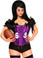 Daisy Corset Plus Size Purple 2 PC Sexy "Football Fantasy" Costume