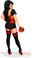 Daisy Corset Plus Size Red 2 PC Sexy "Football Fantasy" Costume