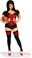 Daisy Corset Plus Size Red 2 PC Sexy "Football Fantasy" Costume