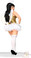 Daisy Corset Plus Size 4 PC Glitter Angel Costume