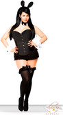 Daisy Corset Plus Size 5 PC Tuxedo Bunny Costume