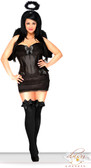 Daisy Corset Plus Size 4 PC Sexy Dark Angel Costume