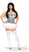 Daisy Corset Plus Size 4 PC Glitter Angel Costume