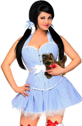 Daisy Corset Plus Size 3 PC Sexy Dorothy Costume