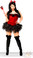 Daisy Corset 4 PC Pin-Up Devil Costume