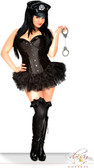 Daisy Corset Plus Size 5 PC Sexy Cop Costume