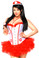 Daisy Corset Plus Size 4 PC Nurse Costume