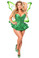 Daisy Corset Top Drawer Premium Sequin Green Fairy Corset Dress Costume