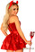 Daisy Corset Top Drawer 4 PC Sexy Devil Costume