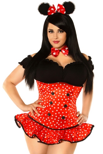 Daisy Corset Top Drawer Plus Size "Miss Mouse" Costume