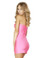 Roma Costume Cut Out Tube Dress - Hot Pink