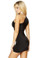 Roma Costume Single Shoulder Cut Out Mini Dress - Black