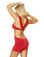 Roma Costume Open Strapped Tubed Mini Dress - Red