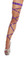 Roma Costume 100" Solid Leg Strap with Attached Garter and Rhinestones - Purple