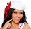 Roma Costume Sailor Hat with Red Ribbon