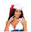 Roma Costume Sailor Hat with Red Ribbon