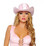 Roma Costume Pink Hat with Lace-Up Detail