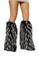 Roma Costume LW4473 Fur Leg Warmer - Black/White