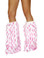 Roma Costume LW4473 Fur Leg Warmer - White/Hot Pink