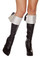 Roma Costume Silver Glitter Boot Cuffs