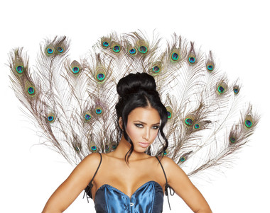 Roma Costume Peacock Tail Feather