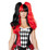 Roma Costume Black Red Wig