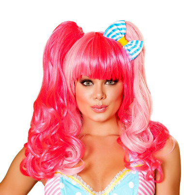 Roma Costume Pink Wig