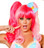 Roma Costume Pink Wig