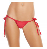 Roma Costume Low Rise Tie Side Bikini Bottom - Red