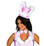 Roma Costume White Rabbit Hat