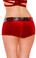 Roma Costume Velvet Shorts with Belt