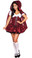 Roma Costume 4PC Lusty LiL' Red