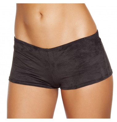 Roam Costume Suede Boy Shorts - Black