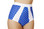 Roma Costume High-Waisted Pinup Style Shorts - Blue/White
