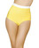 Roma Costume Pinup Style High-Waisted Banded Shorts - Yellow/White