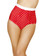 Roma Costume Pinup Style High-Waisted Banded Shorts - Red/White